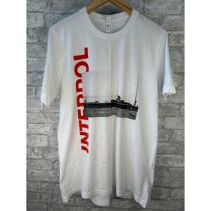 Interpol Marauder Rock Band Album Tshirt Concert Tee Red White Black RARE - Sz L